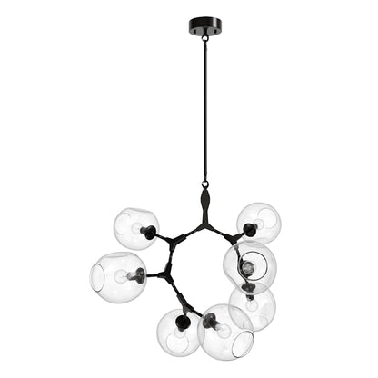 Avenue Lighting Fairfax Ave. 7 Light 30" Wide Abstract Chandelier with Hand-Blown Glass Shades