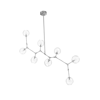 Avenue Lighting Fairfax Ave. 8 Light 78" Wide Abstract Chandelier with Hand-Blown Glass Shades