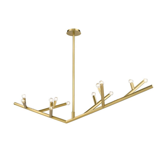 Avenue Lighting The Oaks 12 Light 71" Wide Abstract Chandelier