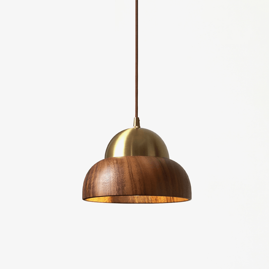 Bravon Wood Dome Pendant Lamp