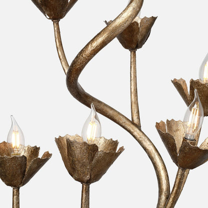 Rosemary Curved Floral Chandelier