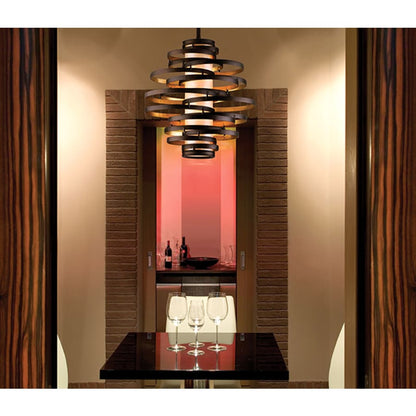 Corbett Lighting Vertigo 2 Light 18" Wide Pendant with Fabric Shade