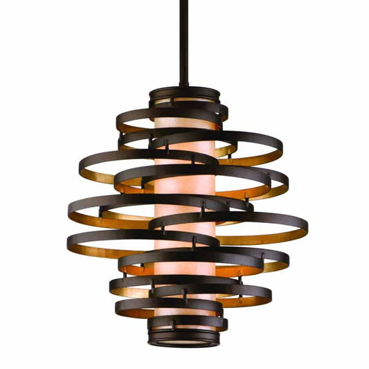 Corbett Lighting Vertigo 2 Light 18" Wide Pendant with Fabric Shade