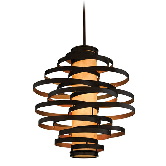 Corbett Lighting Vertigo 6 Light 45" Wide Chandelier with Fabric Shade
