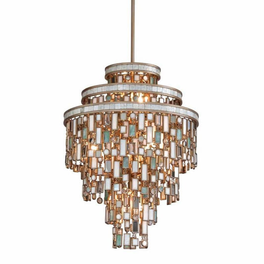 Corbett Lighting Dolcetti 7 Light 18" Wide Chandelier with Glass Shade