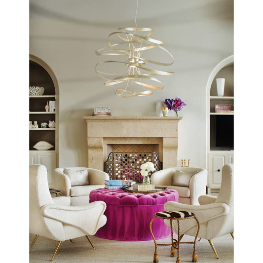 Corbett Lighting Calligraphy 2 Light 26" LED Pendant with Hand-Crafted Iron
