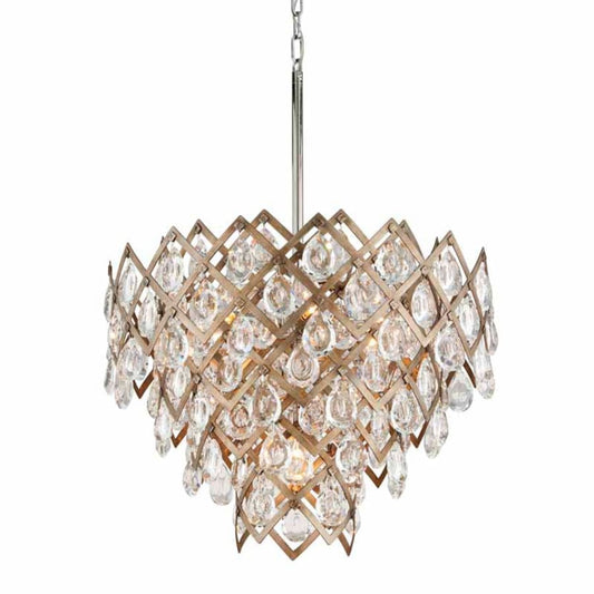 Corbett Lighting Tiara 7 Light 25-3/4" Wide Chandelier with Crystal Accents
