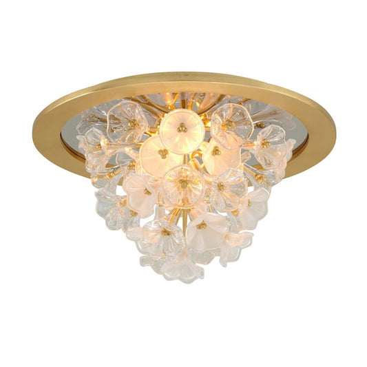 Corbett Lighting Jasmine Single Light 22" Wide Integrated LED Flush Mount Waterfall Ceiling Fixture