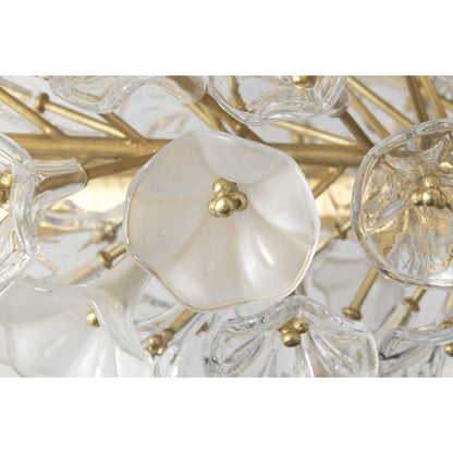 Corbett Lighting Jasmine 44" Wide LED Suspension Ring Chandelier with Flower Motif Centerpiece