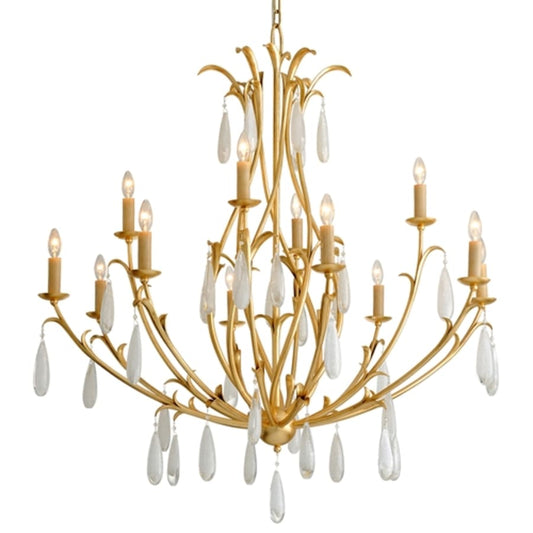 Corbett Lighting Prosecco 12 Light 46" Wide Crystal Chandelier