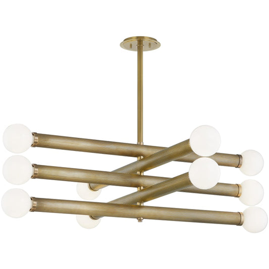 Corbett Lighting Pienza 10 Light 50" Wide Linear Chandelier