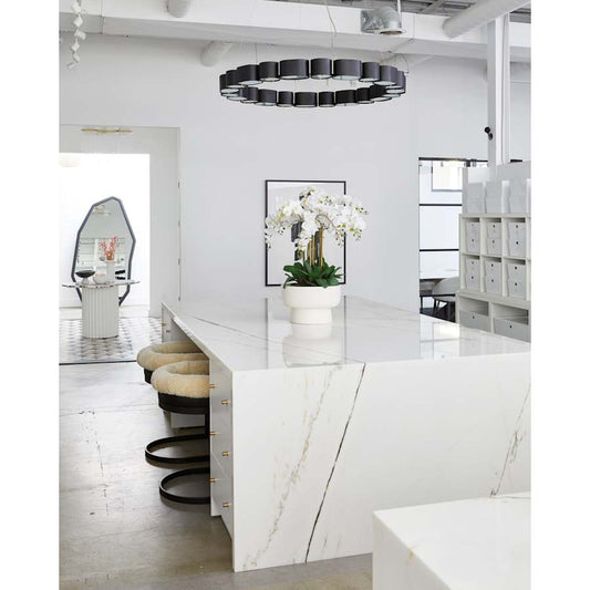 Corbett Lighting Opal 22 Light 50" Wide Ring Chandelier