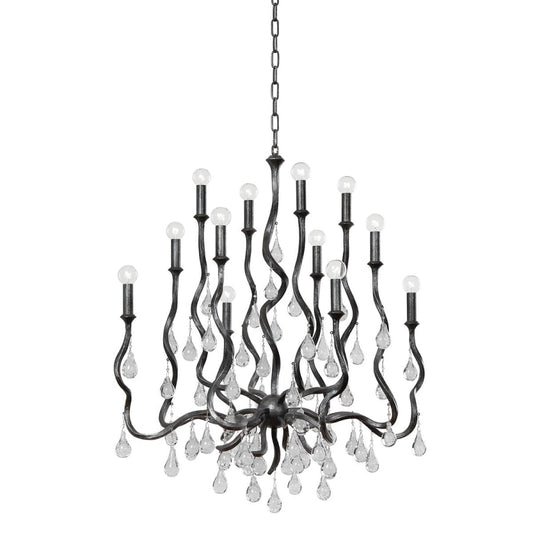 Corbett Lighting Aveline 12 Light 34" Wide Crystal Candle Style Chandelier
