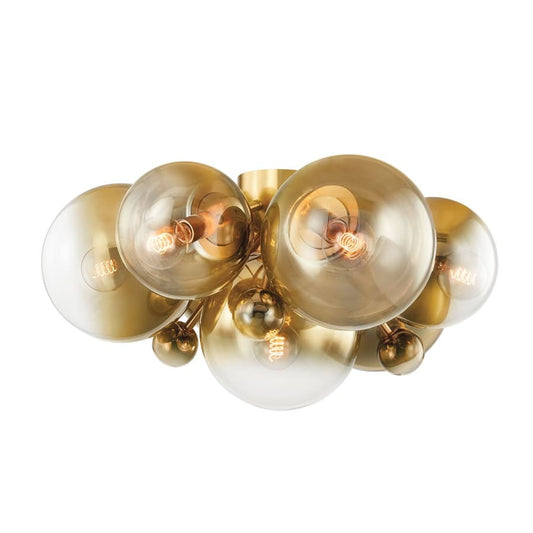 Corbett Lighting Kyoto 7 Light 28" Wide Flush Mount Ceiling Fixture