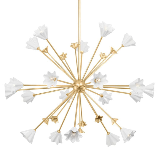 Corbett Lighting Julieta 20 Light 56" Wide Sputnik Chandelier