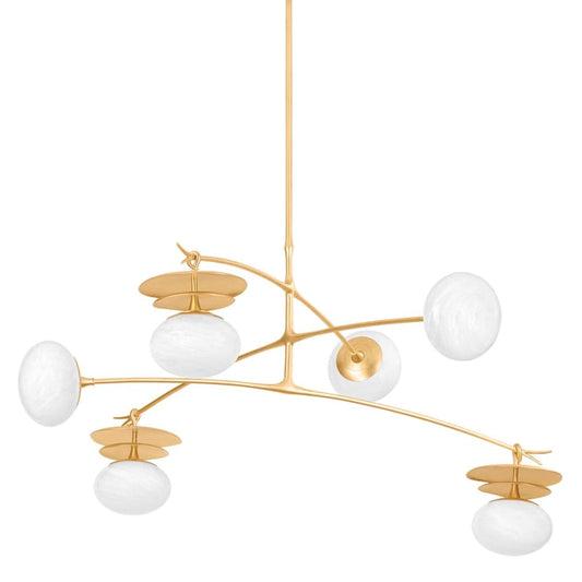 Corbett Lighting Ceylon 6 Light 57" Wide Abstract Chandelier