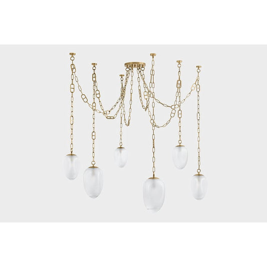Corbett Lighting Daith 6 Light 61" Wide Multi Light Pendant