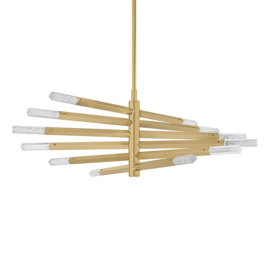 Corbett Lighting Strasbourg 42" Wide LED Abstract Chandelier with Optic Glass Shades