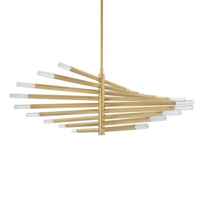 Corbett Lighting Strasbourg 56" Wide LED Abstract Chandelier with Optic Glass Shades