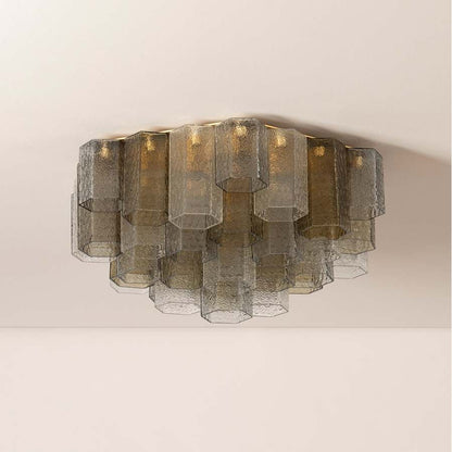 Corbett Lighting Helsinki 6 Light 26" Wide Flush Mount Waterfall Ceiling Fixture