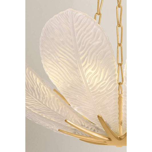 Corbett Lighting Galena 9 Light 34" Wide Pendant with Piastre Glass Shades