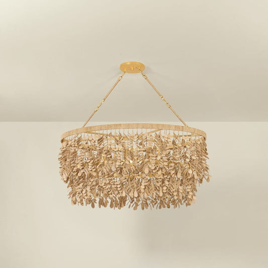 Corbett Lighting Naxos 9 Light 20" Wide Waterfall Chandelier with Hanging Coco Shells