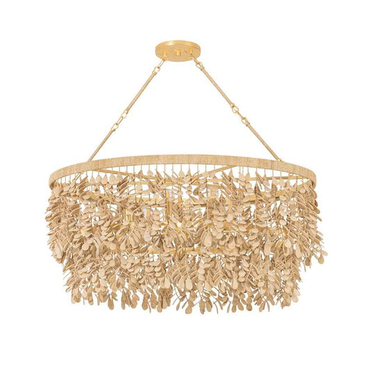 Corbett Lighting Naxos 9 Light 20" Wide Waterfall Chandelier with Hanging Coco Shells