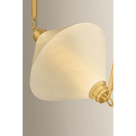 Corbett Lighting Solara 66" Wide LED Multi Light Pendant with Seedy Cloud Glass Shades