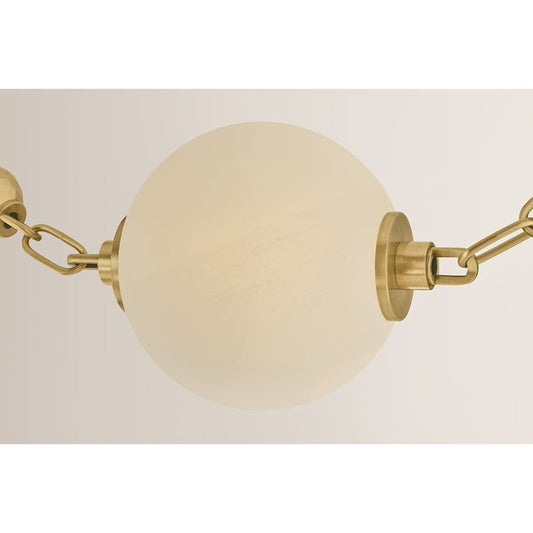 Corbett Lighting Corda 26" Wide LED Multi Light Pendant with Matte Cloud Glass Shades