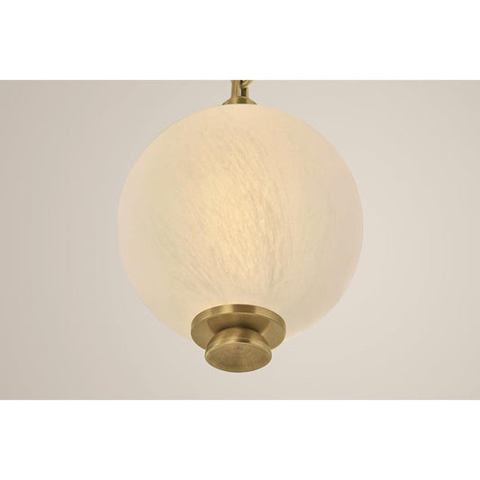 Corbett Lighting Corda 118" Wide LED Multi Light Pendant with Matte Cloud Glass Shades