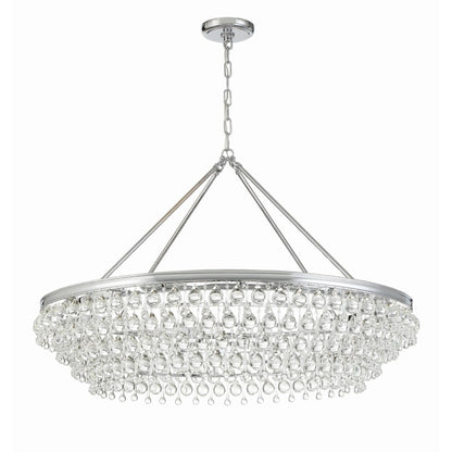 Crystorama Lighting Group Calypso 8 Light 40" Wide Chandelier with Clear Glass Accents