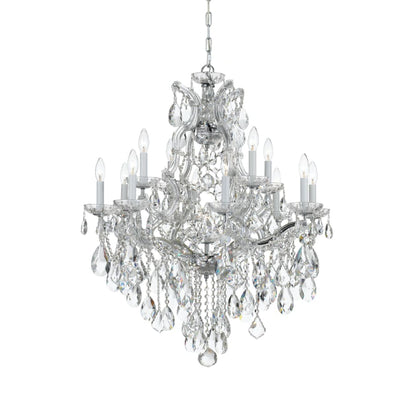 Crystorama Lighting Group Maria Theresa 13 Light 28" Wide Crystal Chandelier with Swarovski Spectra Crystal Accents