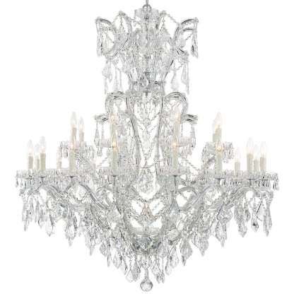 Crystorama Lighting Group Maria Theresa 25 Light 46" Wide Crystal Chandelier with Swarovski Strass Crystal Accents