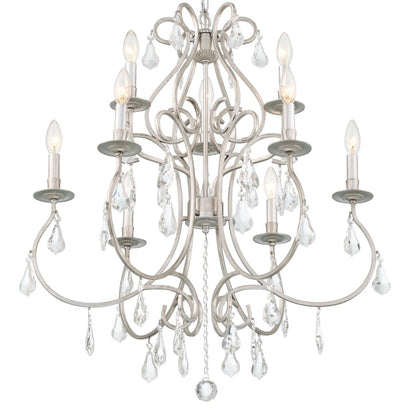 Crystorama Lighting Group Ashton 9 Light 26" Wide Crystal Chandelier with Swarovski Strass Crystal Accents