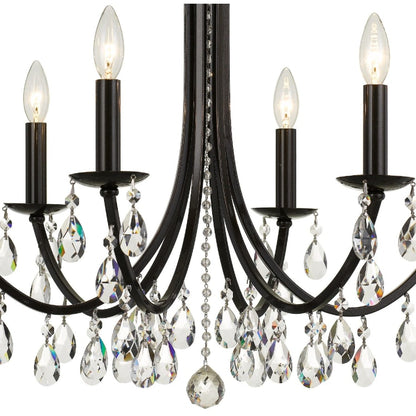Crystorama Lighting Group Bridgehampton 6 Light 26" Wide Crystal Chandelier with Swarovski Strass Crystal Accents