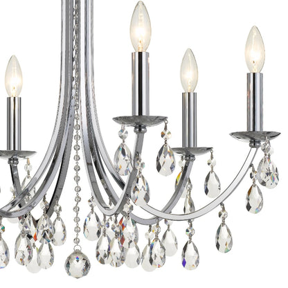 Crystorama Lighting Group Bridgehampton 6 Light 26" Wide Crystal Chandelier with Swarovski Strass Crystal Accents
