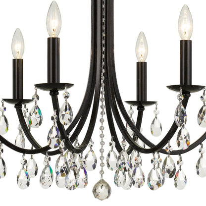 Crystorama Lighting Group Bridgehampton 6 Light 26" Wide Crystal Chandelier with Swarovski Strass Crystal Accents