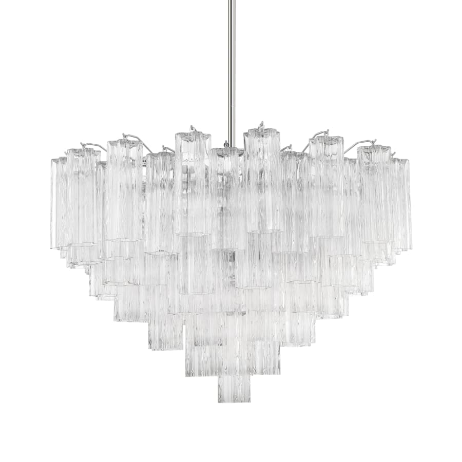 Crystorama Lighting Group Addis 16 Light 32" Wide Waterfall Chandelier with Clear Glass Shades