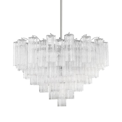 Crystorama Lighting Group Addis 16 Light 32" Wide Waterfall Chandelier with Clear Glass Shades