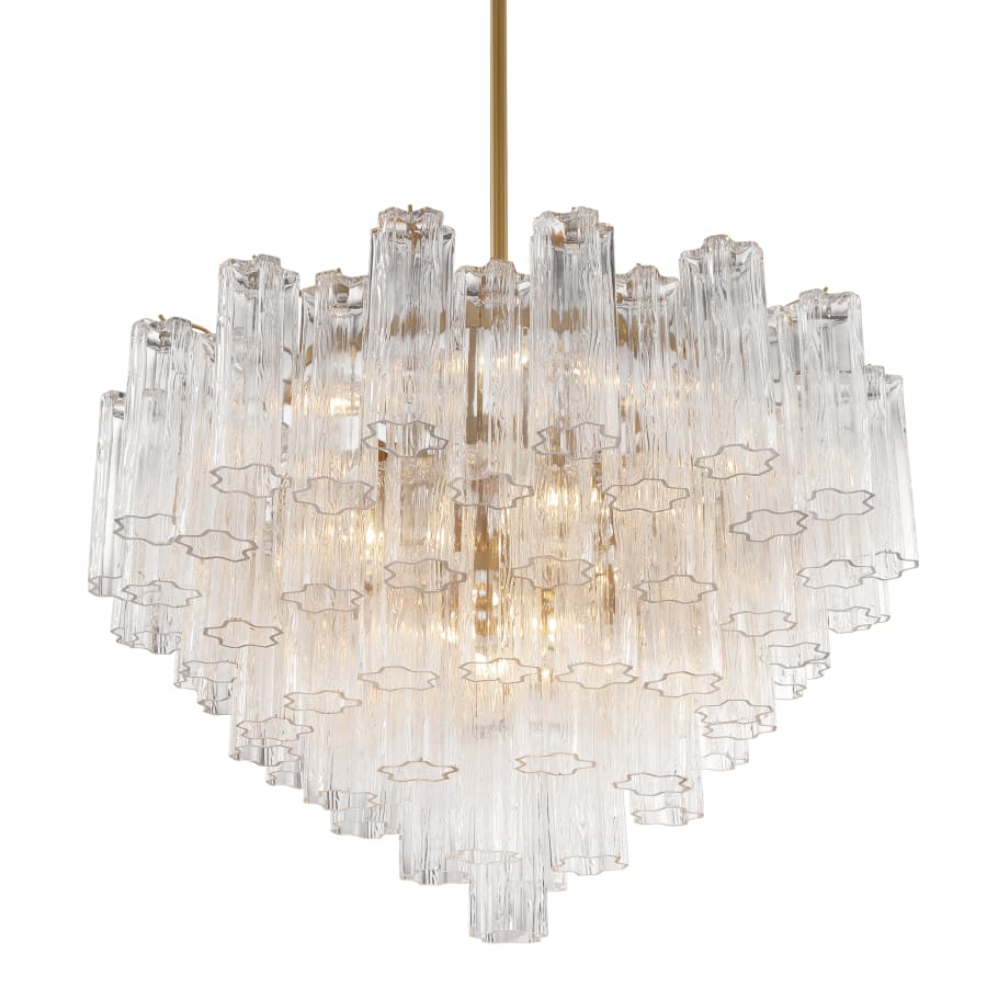 Crystorama Lighting Group Addis 16 Light 32" Wide Waterfall Chandelier with Clear Glass Shades