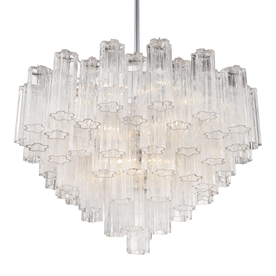 Crystorama Lighting Group Addis 16 Light 32" Wide Waterfall Chandelier with Clear Glass Shades
