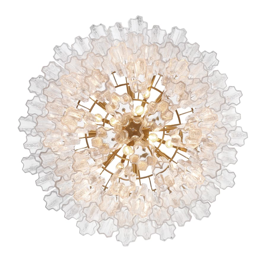 Crystorama Lighting Group Addis 16 Light 32" Wide Waterfall Chandelier with Clear Glass Shades