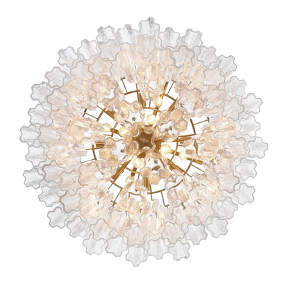 Crystorama Lighting Group Addis 16 Light 32" Wide Waterfall Chandelier with Clear Glass Shades