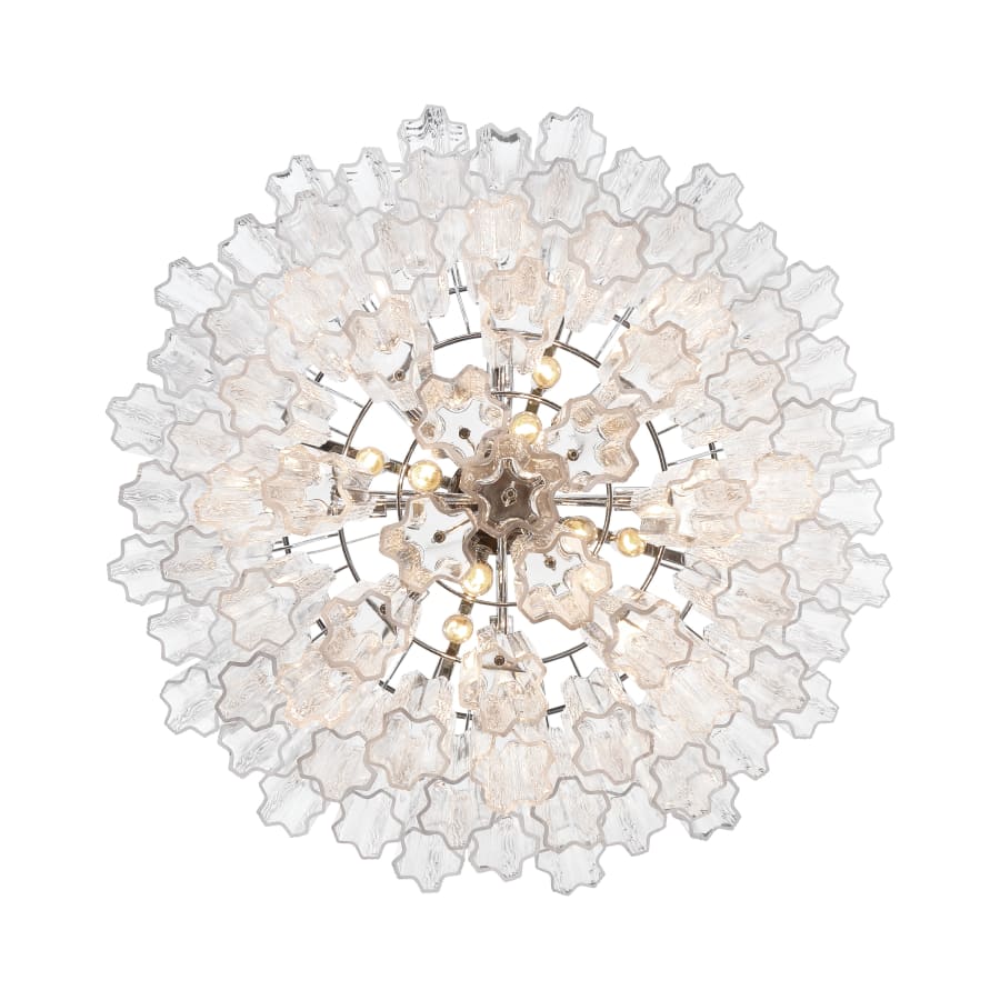 Crystorama Lighting Group Addis 16 Light 32" Wide Waterfall Chandelier with Clear Glass Shades