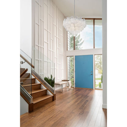 Crystorama Lighting Group Addis 16 Light 32" Wide Waterfall Chandelier with Clear Glass Shades