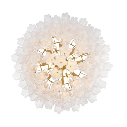 Crystorama Lighting Group Addis 16 Light 32" Wide Waterfall Chandelier with White Glass Shades