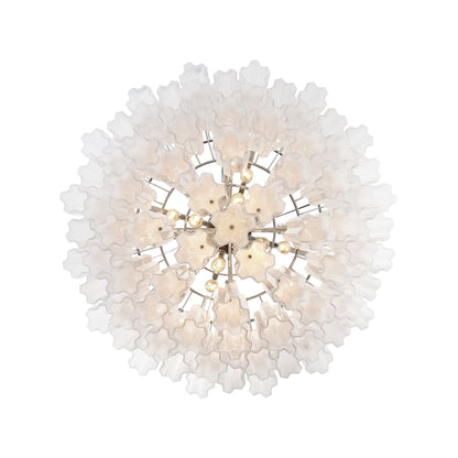 Crystorama Lighting Group Addis 16 Light 32" Wide Waterfall Chandelier with White Glass Shades