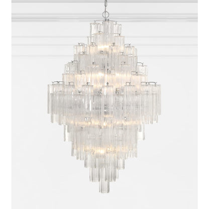 Crystorama Lighting Group Addis 20 Light 31" Wide Crystal Waterfall Chandelier with Clear Crystal Shades