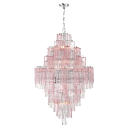 Crystorama Lighting Group Addis 20 Light 32" Wide Chandelier with Spring Tronchi Glass