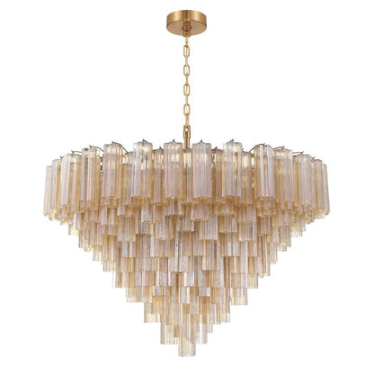 Crystorama Lighting Group Addis 28 Light 49" Wide Waterfall Chandelier